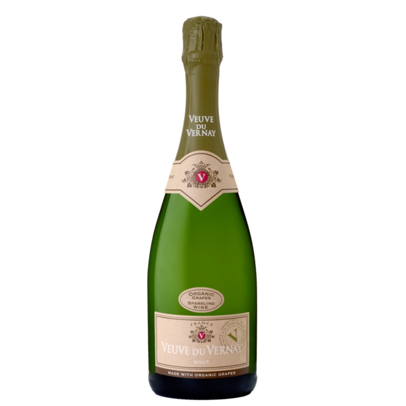 VEUVE DU VERNAY BRUT MADE WITH ORGANIC GRAPES FRANCE 750ML