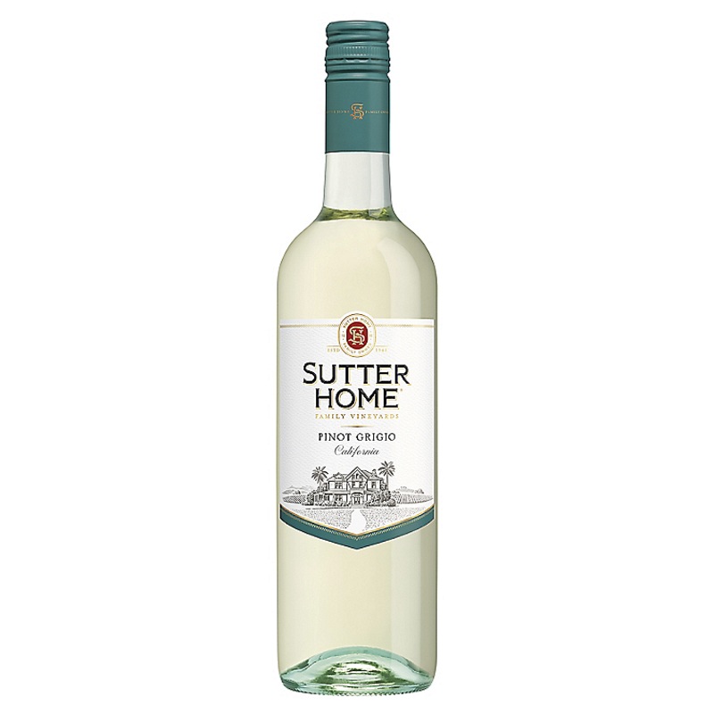 SUTTER HOME PINOT GRIGIO CALIFORNIA 750ML