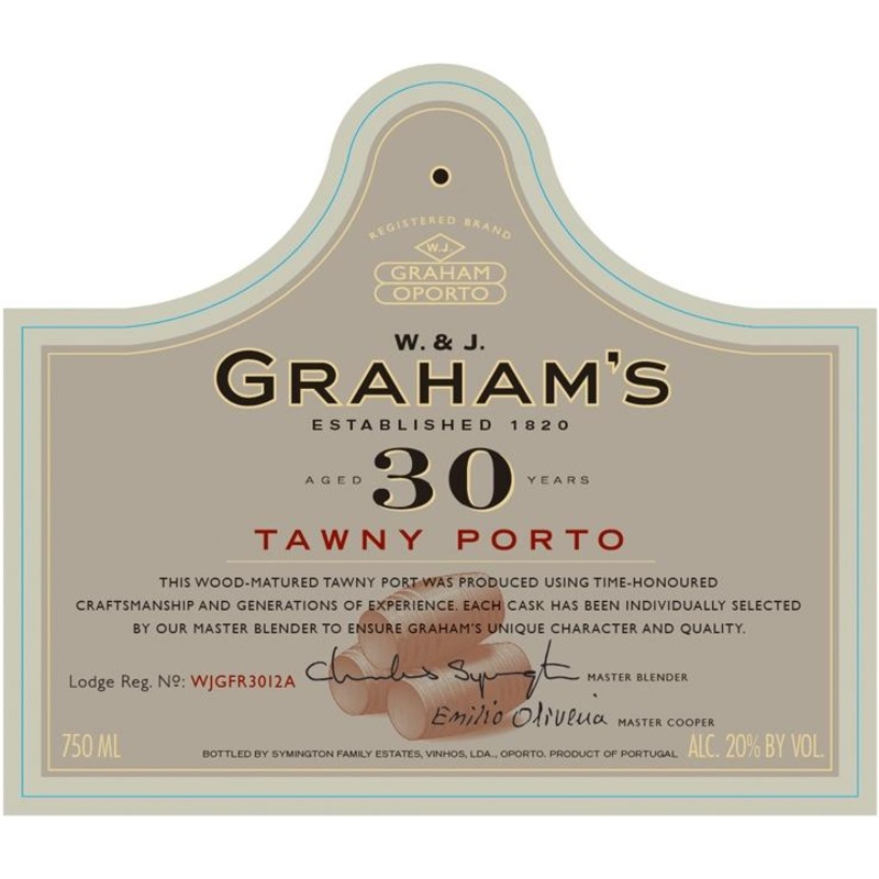 GRAHAM'S 30 YEAR OLD TAWNY PORT 750 mL
