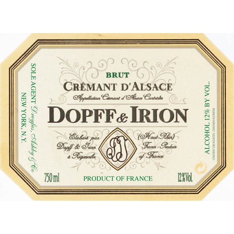 DOPFF & IRION CREMANT D'ALSACE BLANC DE BLANC 750 mL