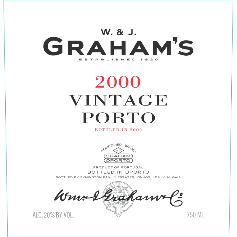 GRAHAM'S VINTAGE PORT 2000 2000 750 mL