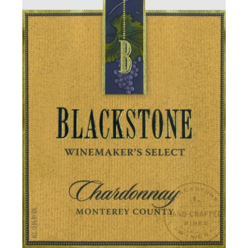 BLACKSTONE WINEMAKER SELECT CHARDONNAY 2018 750 mL