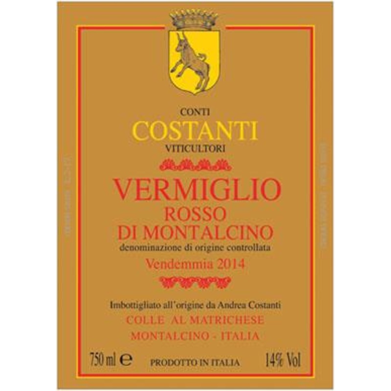 COSTANTI ROSSO DI MONTALCINO VERMIGLIO DOCG 2017 750 mL