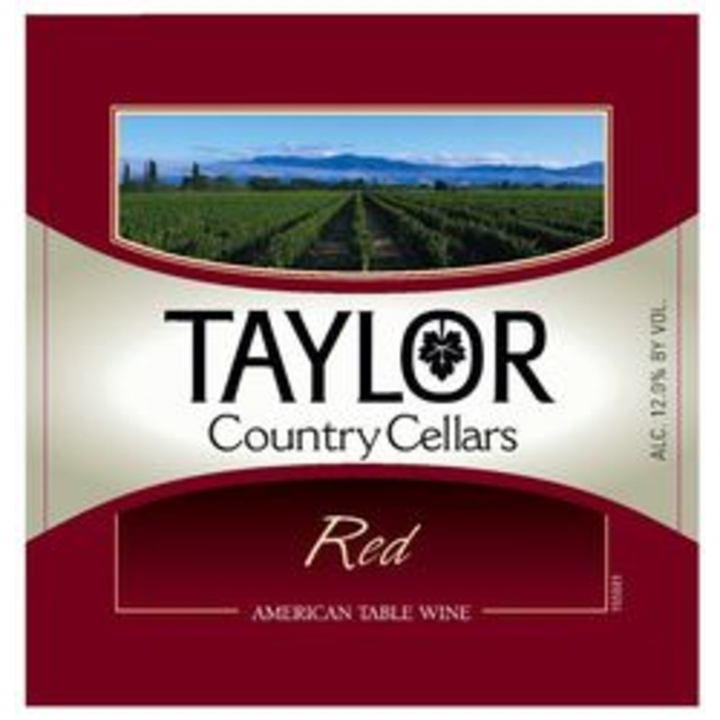 TAYLOR COUNTRY CELLARS RED TABLE 3 L (4 Pack)