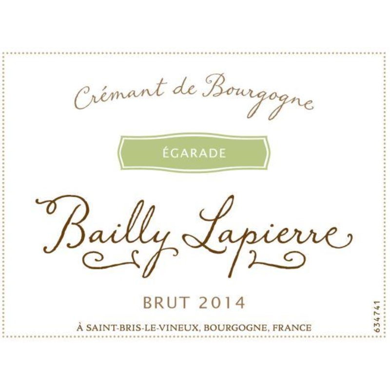 BAILLY-LAPIERRE CREMANT DE BOURGOGNE EGARADE 2018 750 mL