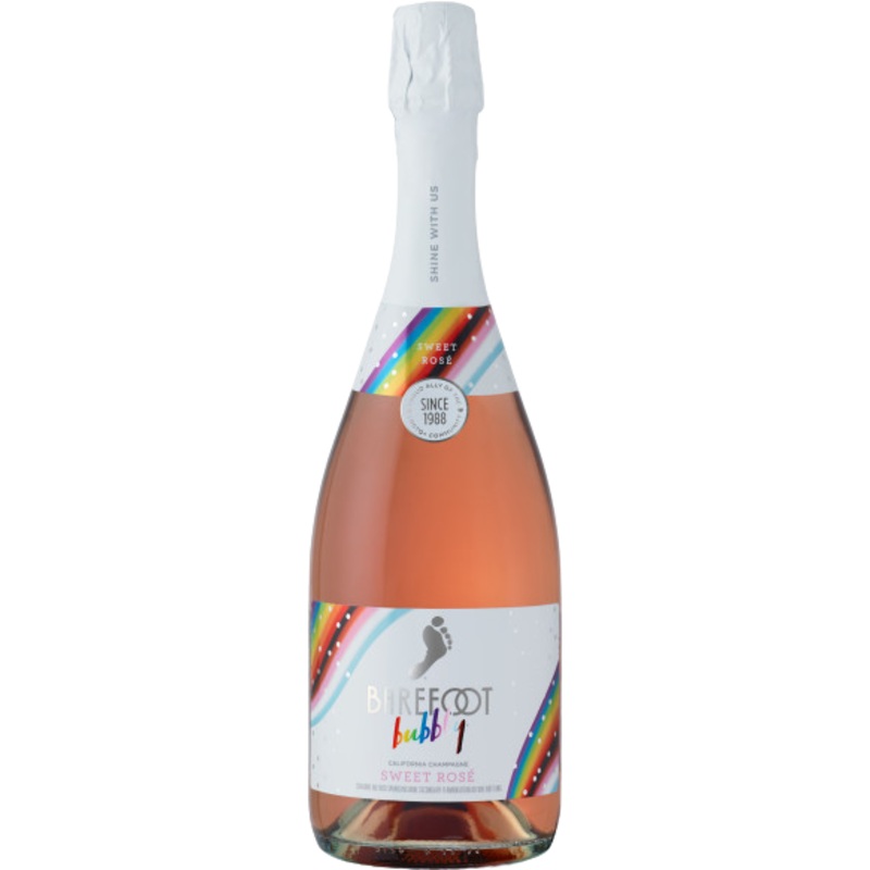 BAREFOOT BUBBLY SWEET ROSE PRIDE PACKAGE 750 mL