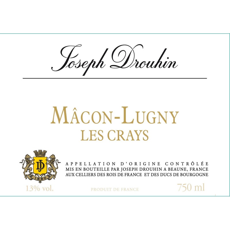 JOSEPH DROUHIN MACON-LUGNY LES CRAYS 2021 750 mL