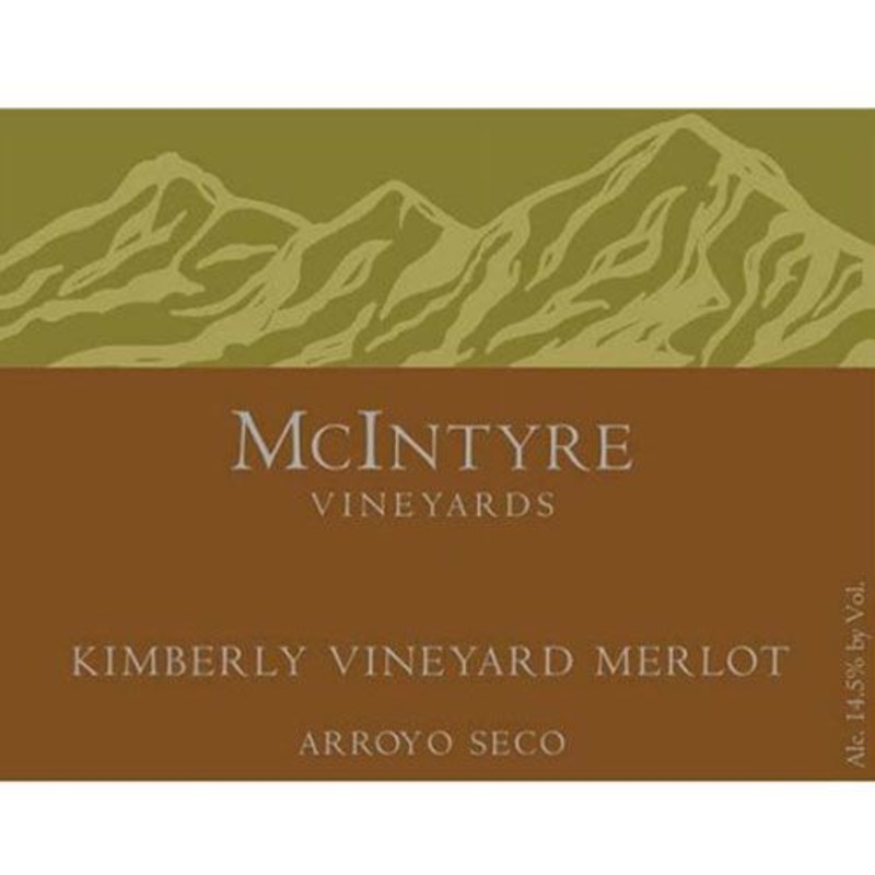 MCINTYRE MERLOT KIMBERLY VINEYARD ARROYO SECO 2017 750 mL