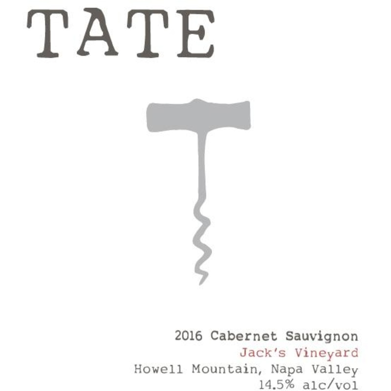 TATE WINE CABERNET SAUVIGNON JACK'S VYD HOWELL MTN 2019 750 mL