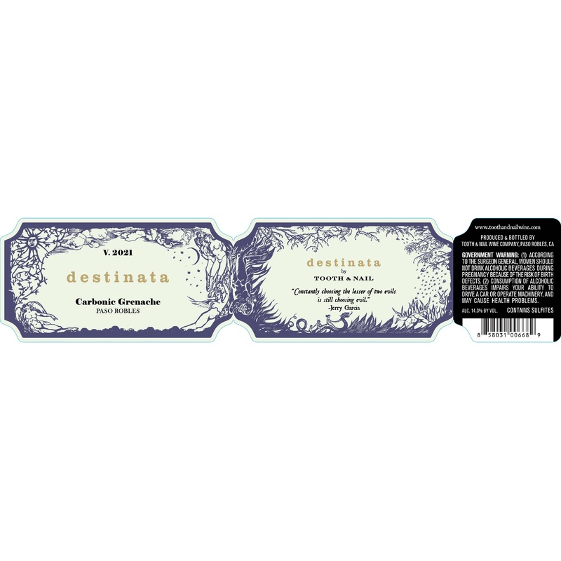 DESTINATA CARBONIC GRENACHE 2021 750 mL