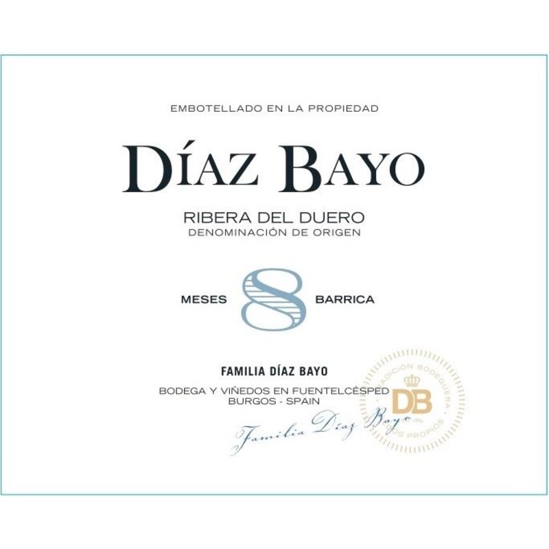 DIAZ BAYO ROBLE 8 MESES 2020 750 mL