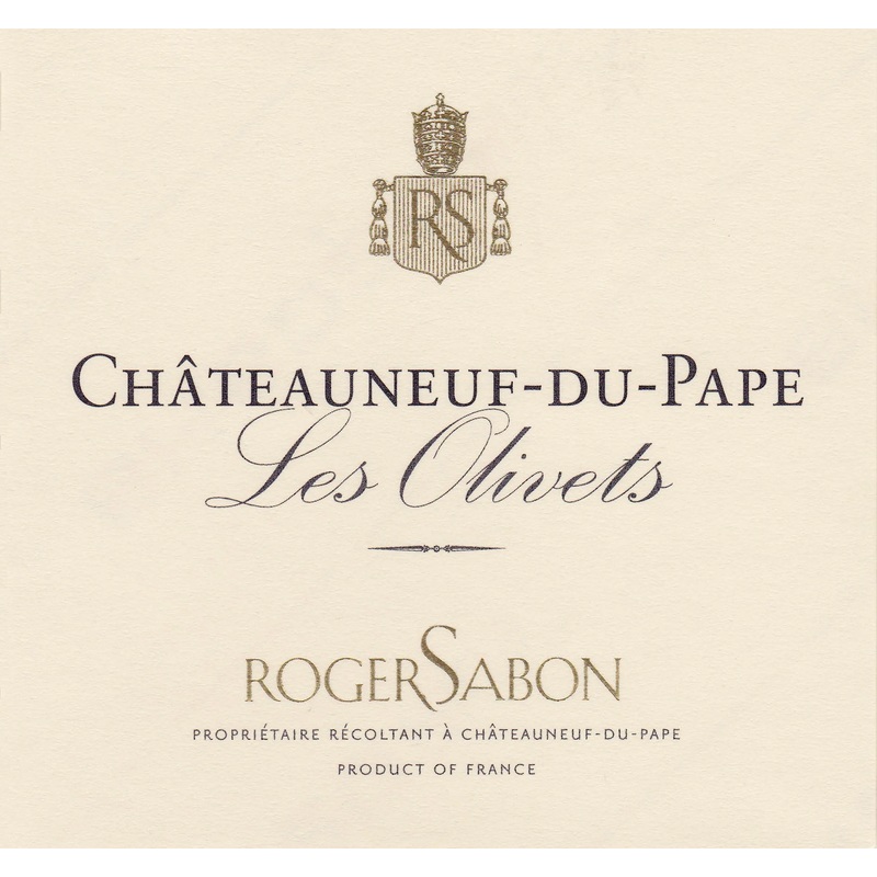 DOMAINE ROGER SABON CHATEAUNEUF-DU-PAPE LES OLIVETS 2022 750 mL