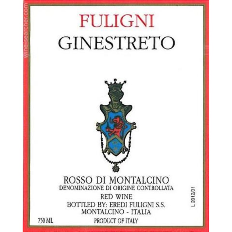 FULIGNI ROSSO DI MONTALCINO GINESTRETO DOC 2020 750 mL