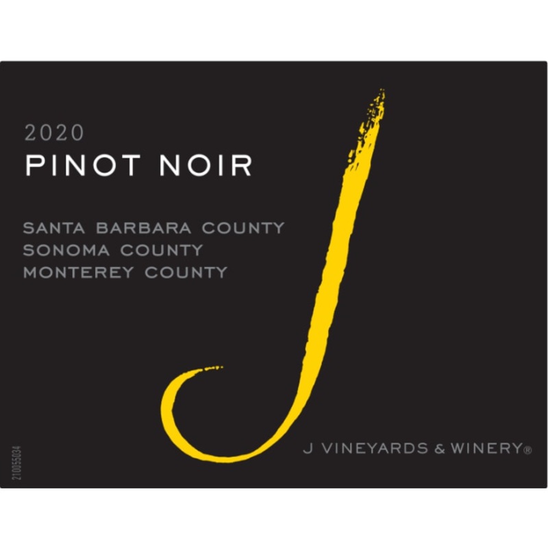 J VINEYARDS PINOT NOIR MTRY/SONOMA/SB COUNTY 2020 375 mL