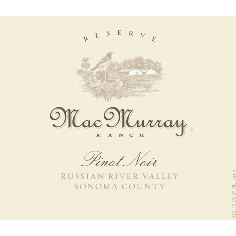 MACMURRAY RANCH PINOT NOIR RUSSIAN RIVER RESERVE 2018 750 mL