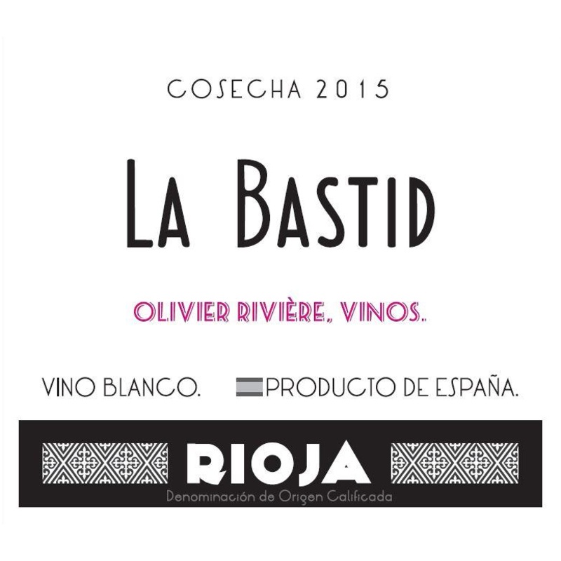 OLIVIER RIVIERE LA BASTID RIOJA BLANCO 2020 750 mL