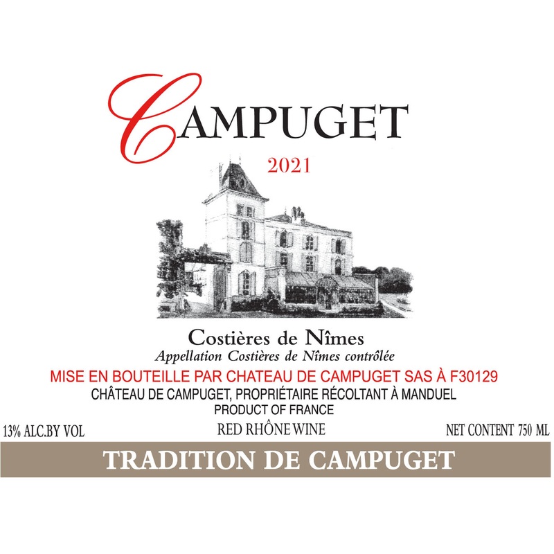 CH DE CAMPUGET TRADITION ROUGE 2021 750 mL