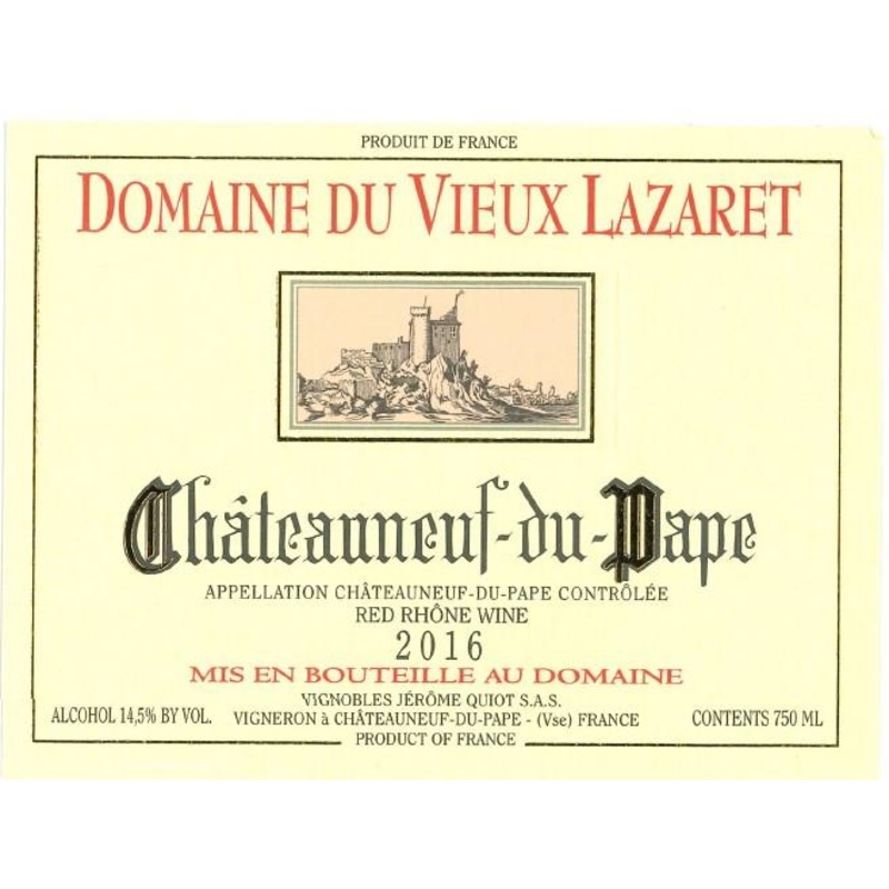 DOM VIEUX LAZARET CHATEAUNEUF-DU-PAPE 2020 750 mL