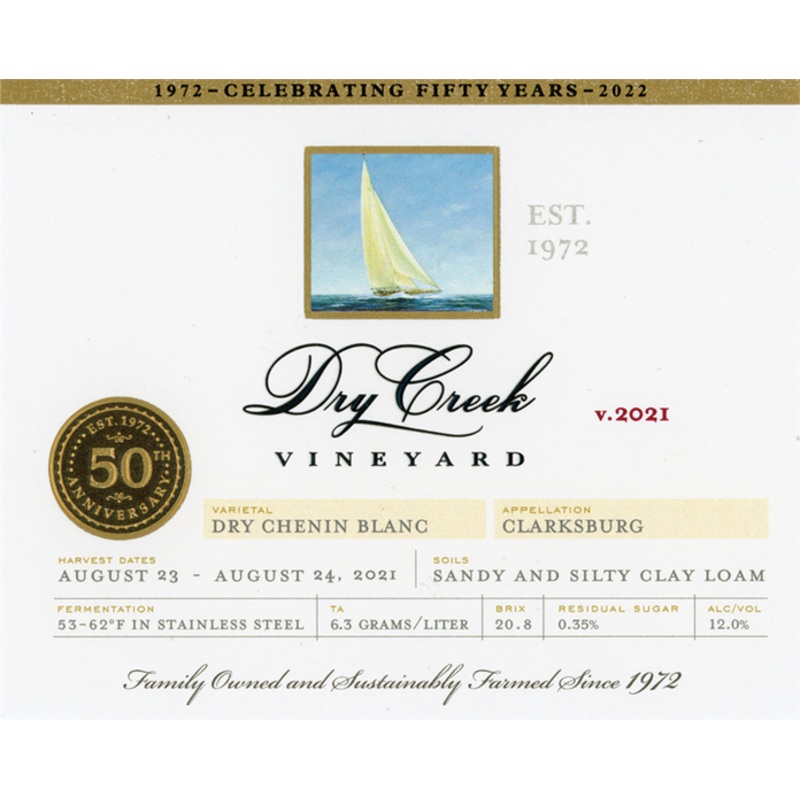 DRY CREEK DRY CHENIN BLANC 2021 750 mL