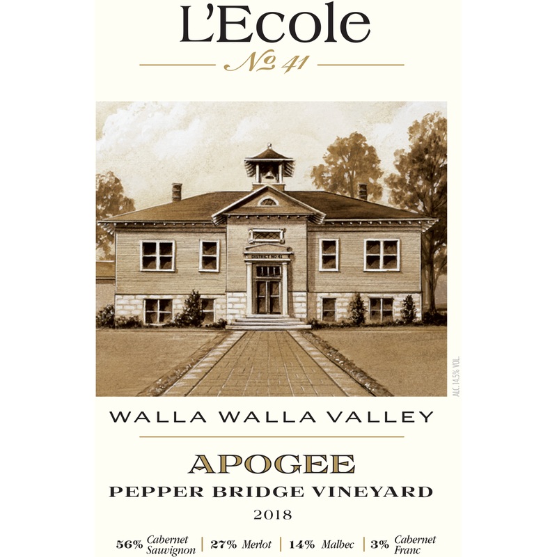 L'ECOLE NO 41 APOGEE PEPPER BRIDGE VINEYARD 2019 750 mL