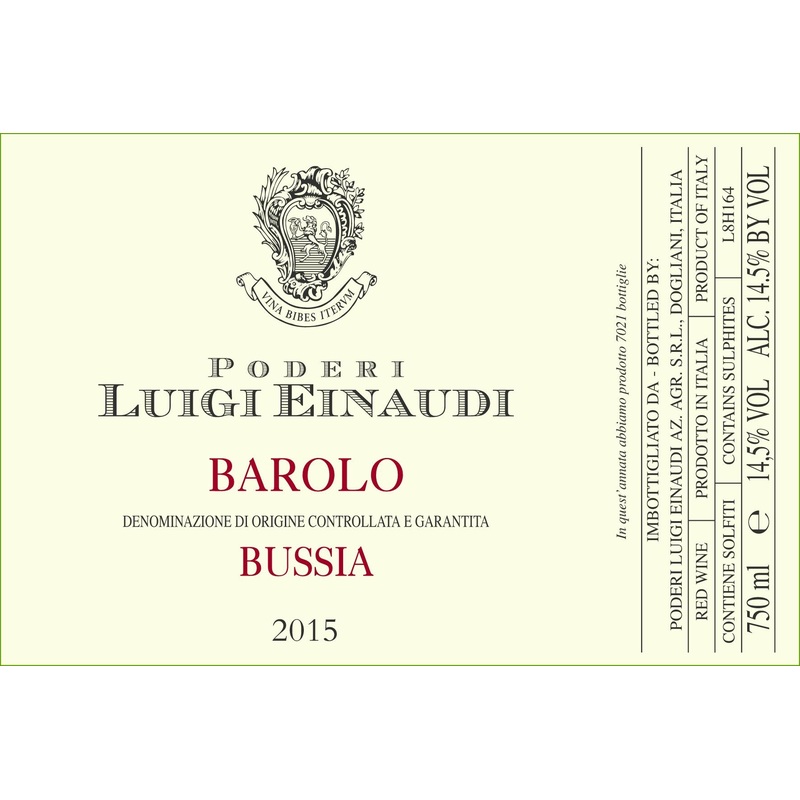 LUIGI EINAUDI BAROLO BUSSIA DOCG 2018 750 mL