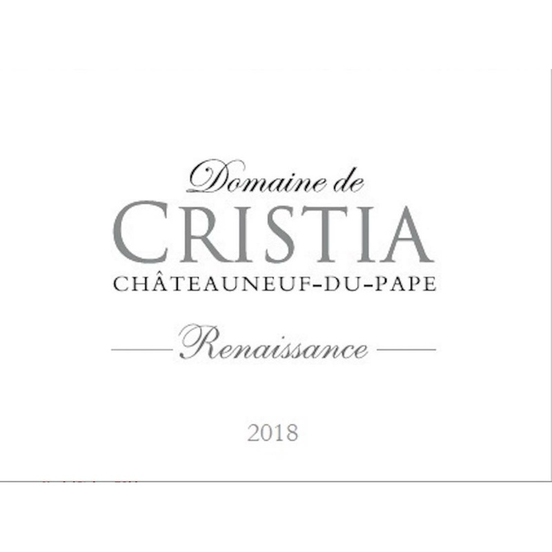 DOM CRISTIA CHATEAUNEUF-DU-PAPE RENAISSANCE 2020 750 mL