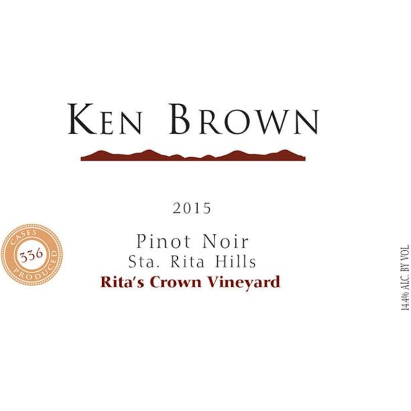 KEN BROWN PINOT NOIR RITA'S CROWN VINEYARD 2018 750 mL