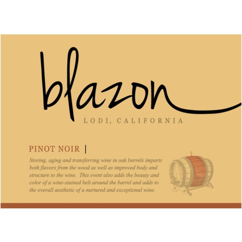 BLAZON PINOT NOIR 2020 750 mL