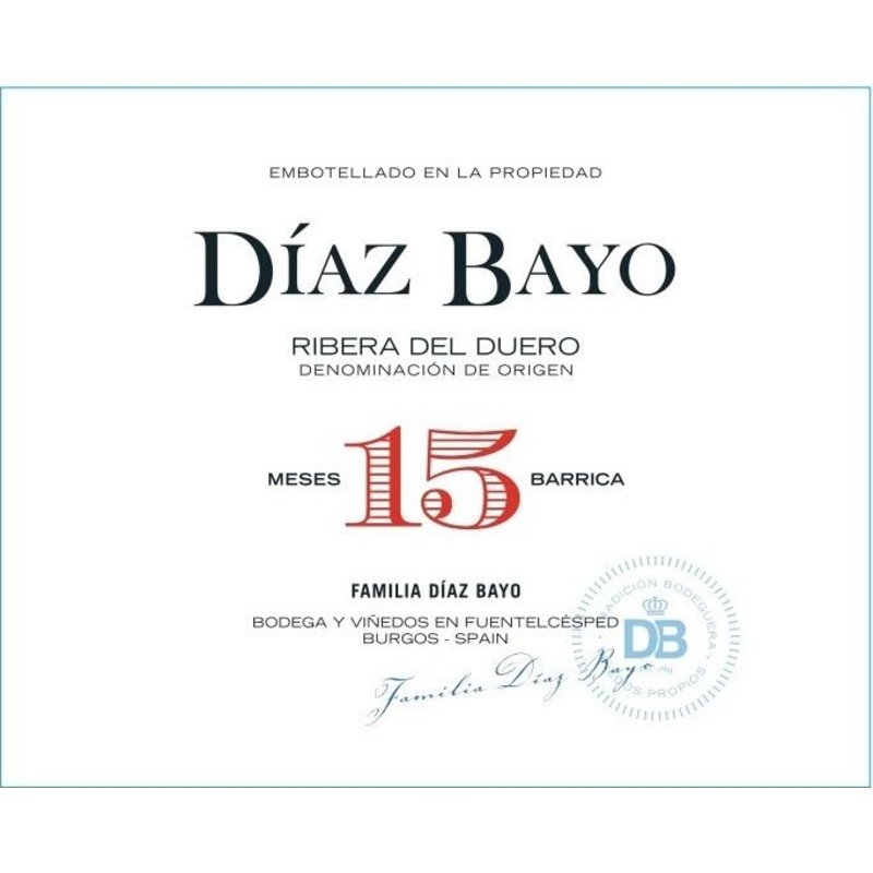 DIAZ BAYO 15 MESES BARRICA 2020 750 mL