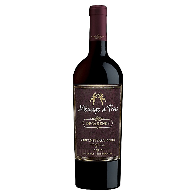 MENAGE A TROIS CABERNET SAUVIGNON DECADENCE CALIFORNIA 750ML