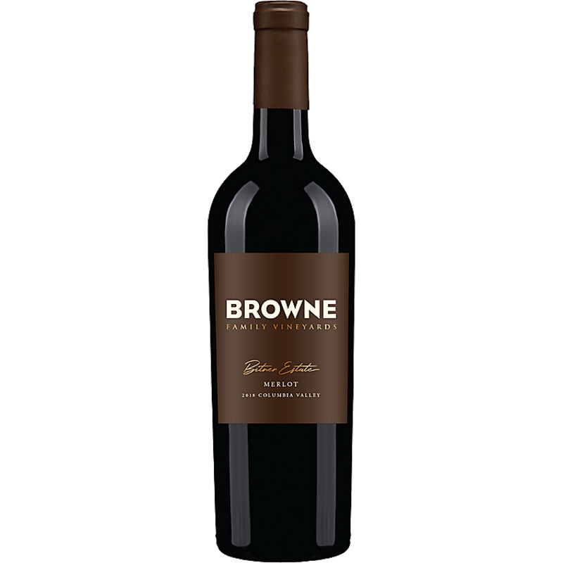 BROWNE FAMILY VINEYARDS MERLOT BITNER ESTATE COLUMBIA VALLEY 2018 750ML
