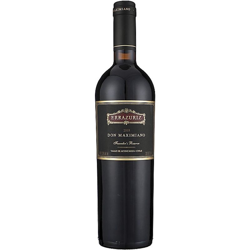 ERRAZURIZ DON MAXIMIANO FOUNDERS RESERVE ACONCAGUA VALLEY 2018 750ML
