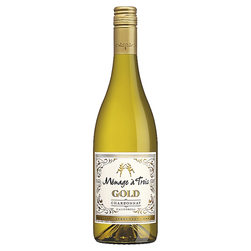 MENAGE A TROIS CHARDONNAY GOLD CALIFORNIA 750ML