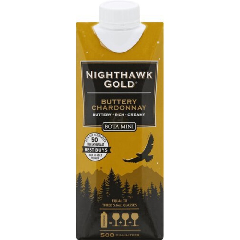 Bota Tetra Nighthawk Gold Buttery Chardonnay NV 500