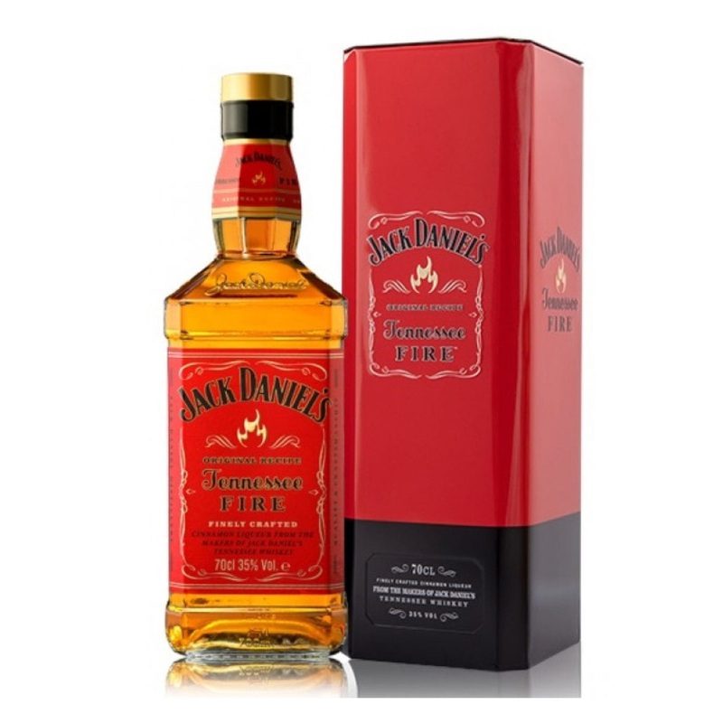 Jack Daniel's Tennessee Fire Whiskey Gift Tin, 70 cl