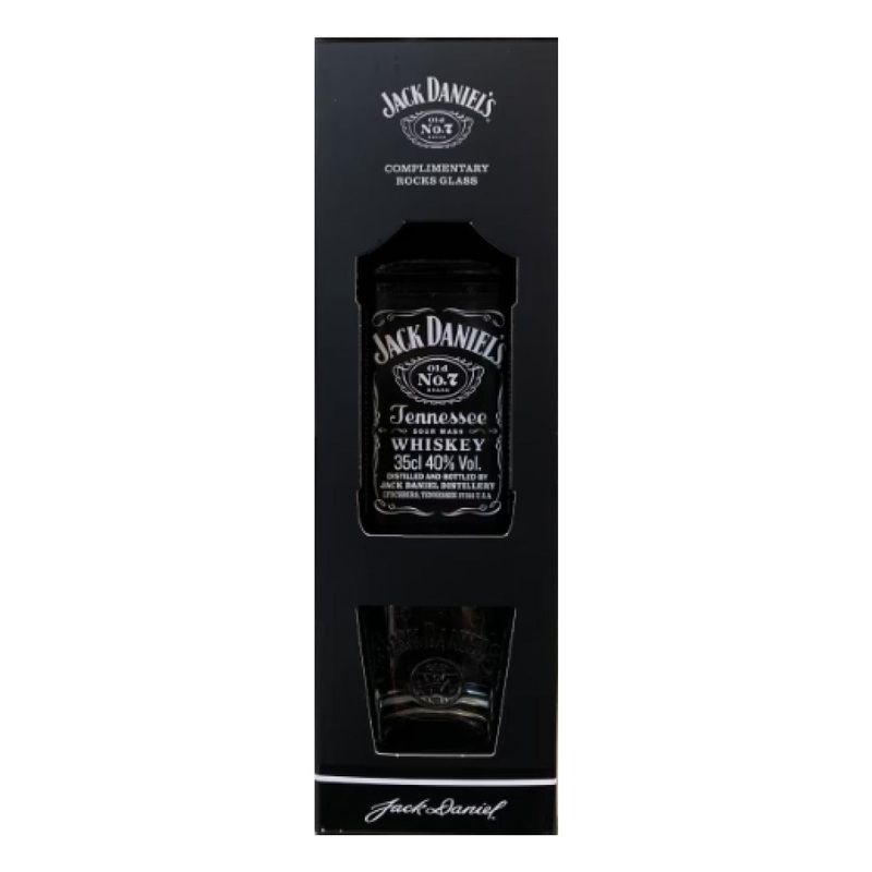 Jack Daniel's Tennessee Whiskey With Rocks Glass Gift Set, 35 cl