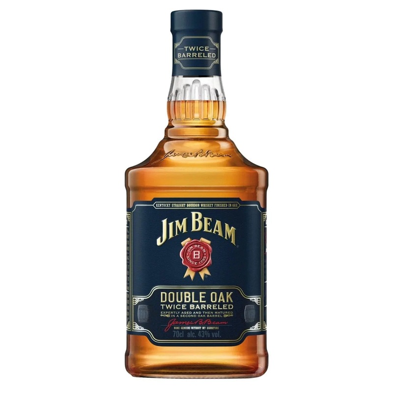 Jim Beam Double Oak Bourbon Whiskey, 70 cl
