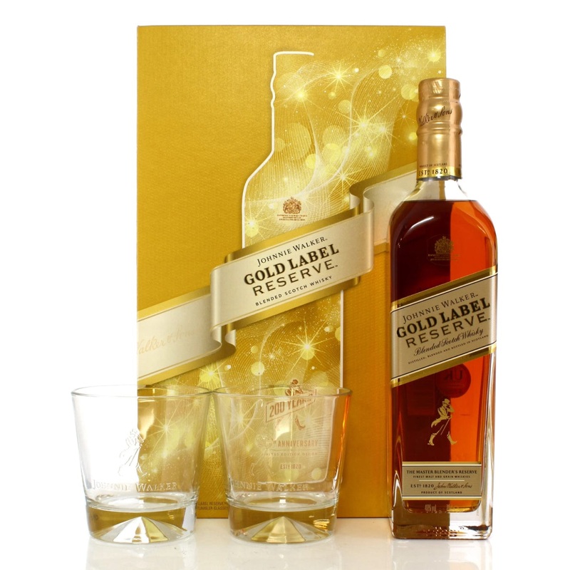 Johnnie Walker Gold Label Reserve 200th Anniversary Gift Set, 70 cl