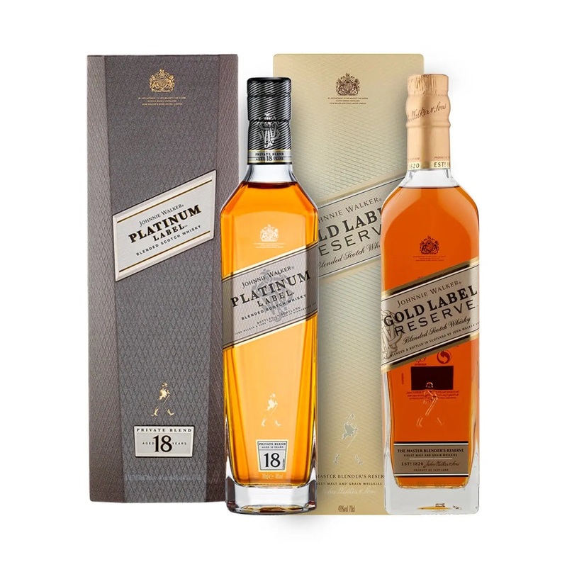 Johnnie Walker Precious Metals Whisky Duo, 2 x 70 cl