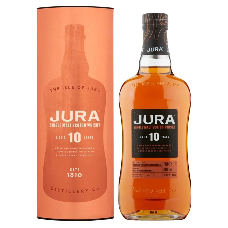 Jura 10 Year Old Whisky, 70 cl