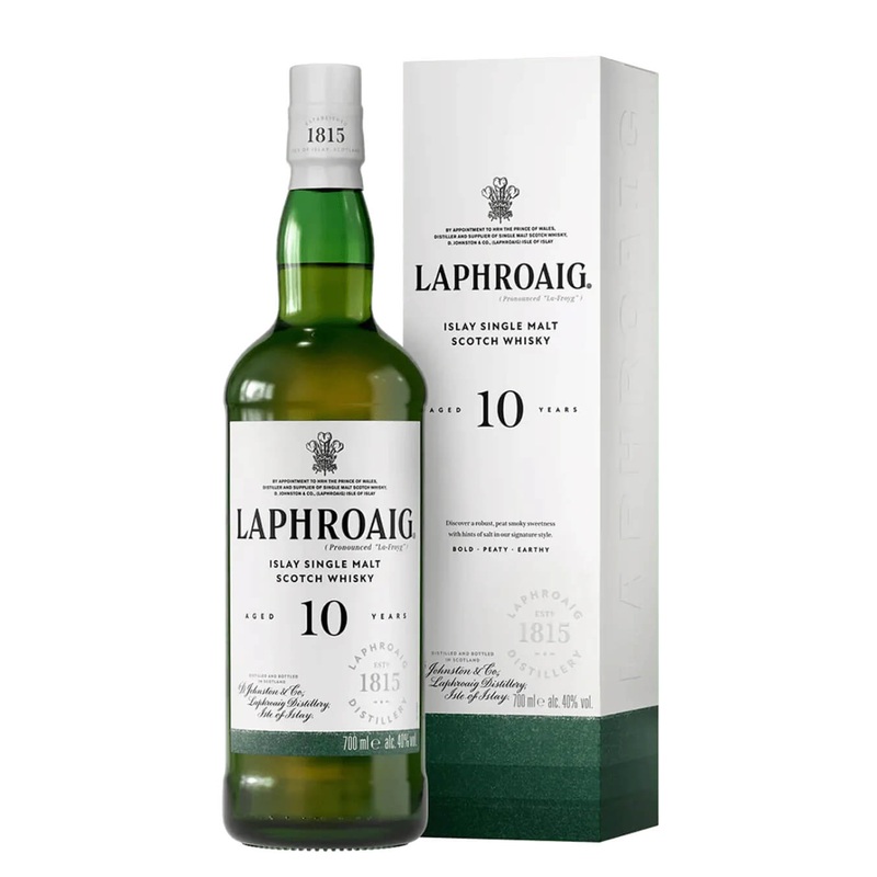 Laphroaig 10 Year Old Malt Whisky, 70 cl