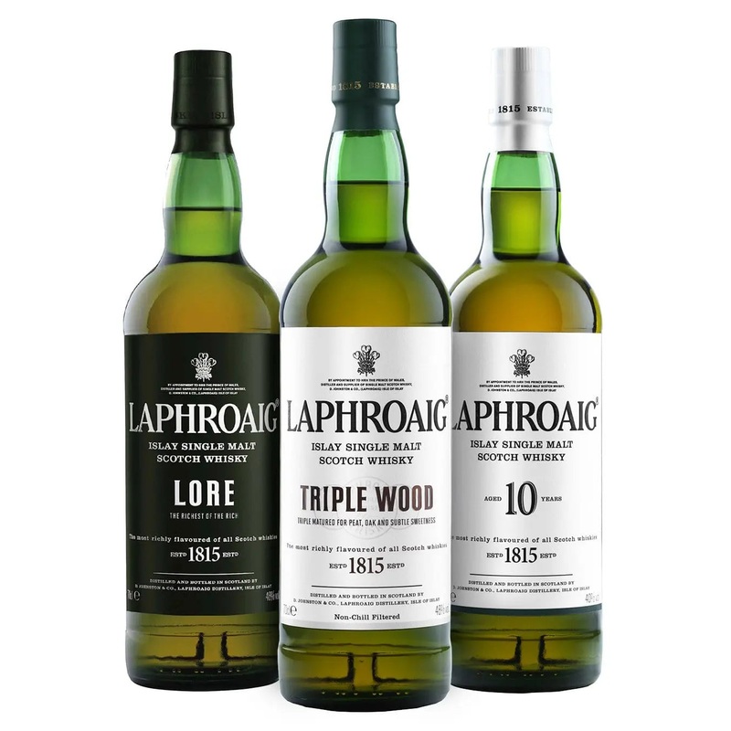 Laphroaig Whisky Trio, 3 x 70 cl