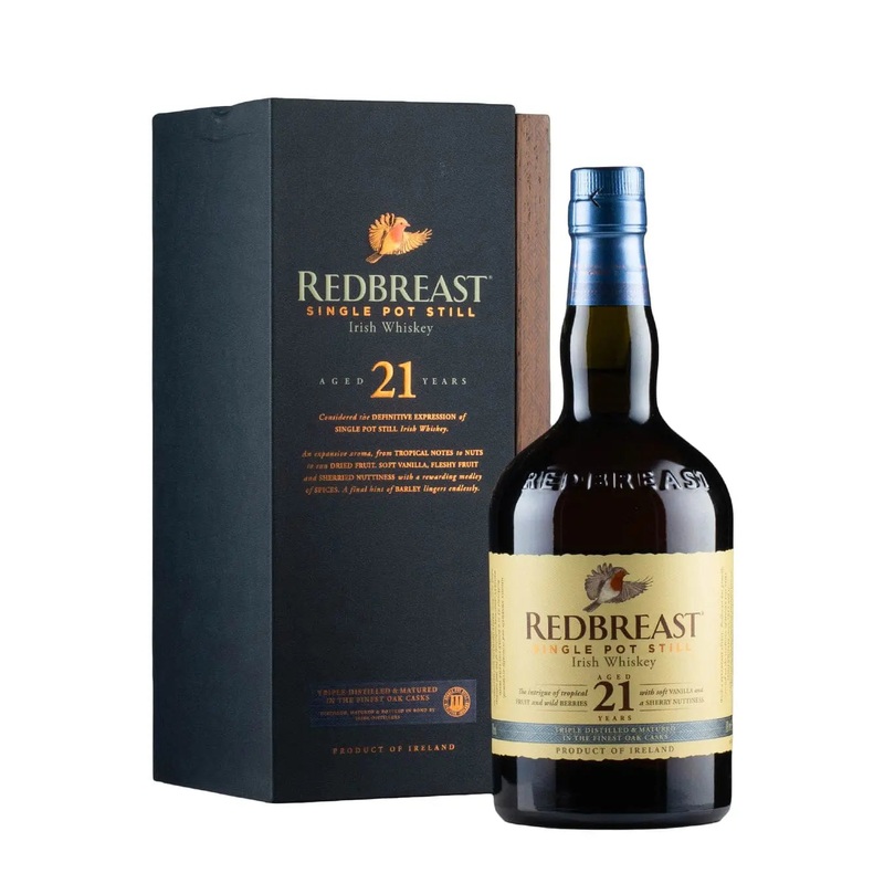 Redbreast 21 Year Old Single Pot Still Irish Whiskey, 70 cl