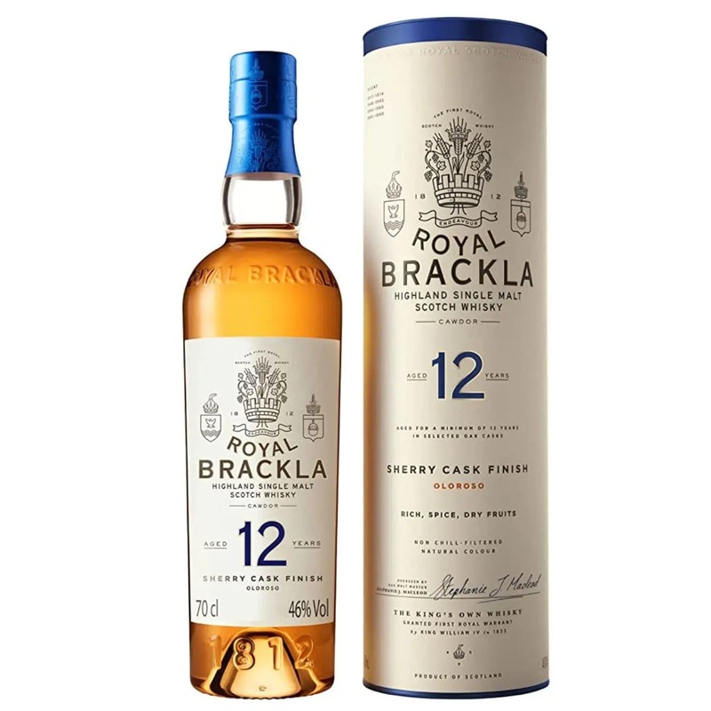 Royal Brackla 12 Year Old Highland Single Malt Scotch Whisky, 70 cl