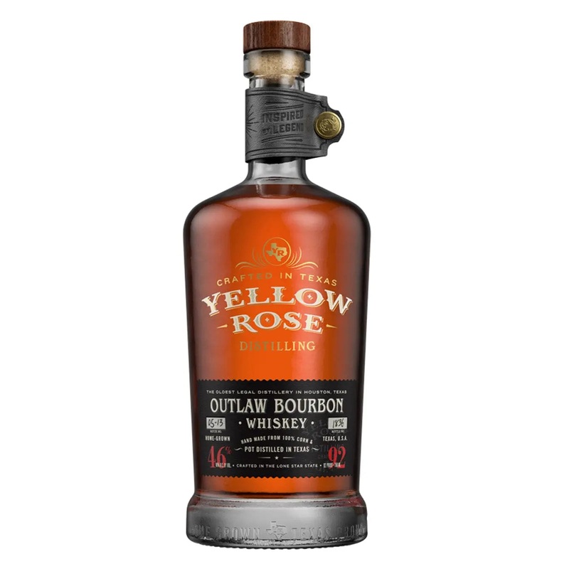 Yellow Rose Outlaw Bourbon Black Label Whiskey, 70 cl