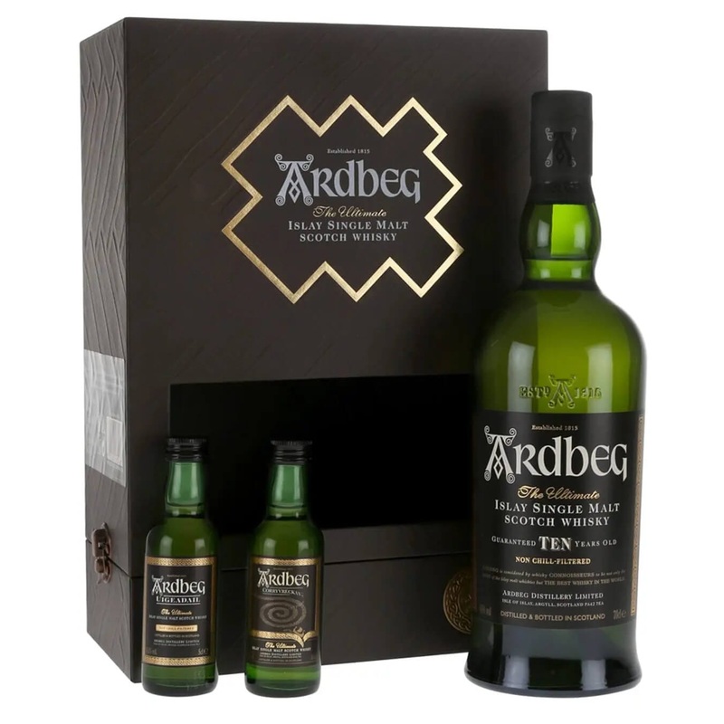 Ardbeg 10 Year Old Exploration Gift Pack, 70 cl + 2 x 5 cl