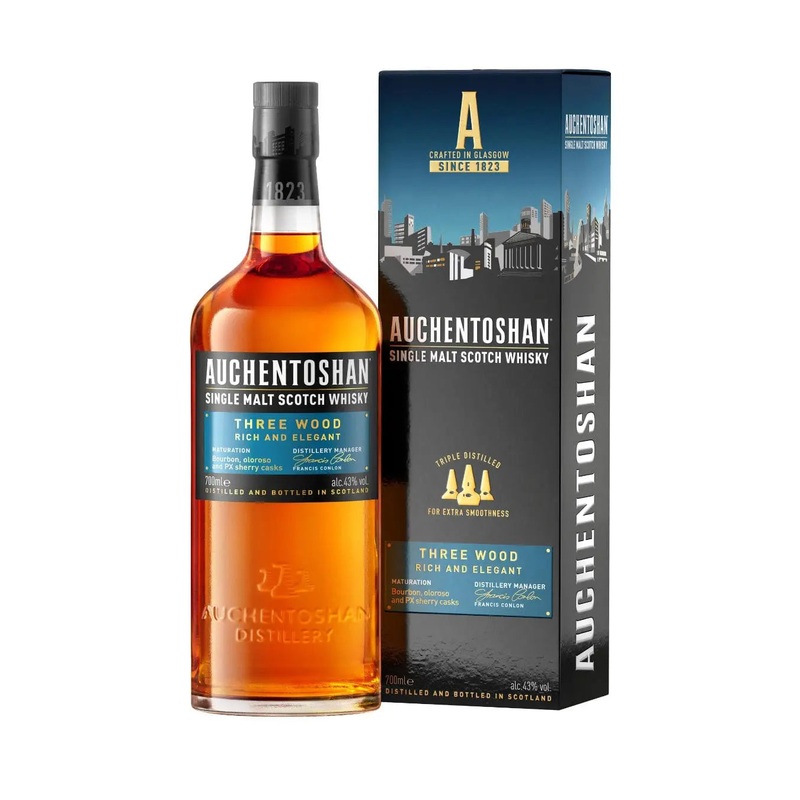Auchentoshan 3 Wood Whisky, 70 cl