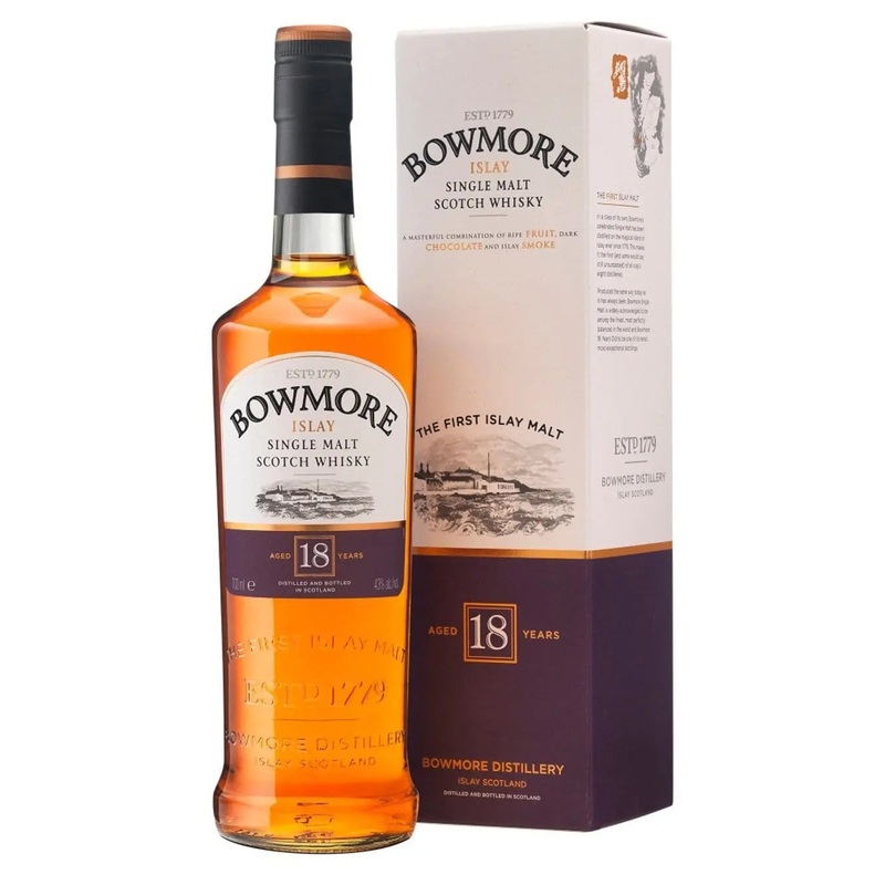 Bowmore 18 Year Old Islay Whisky, 70 cl