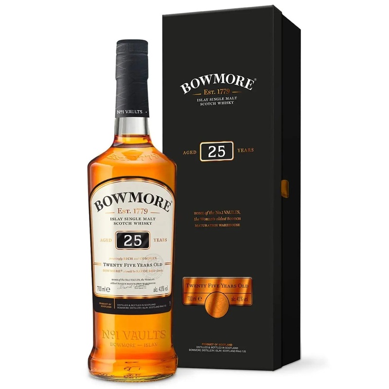 Bowmore 25 Year Old Malt Whisky, 70 cl