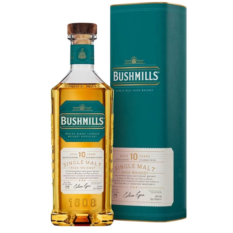 Bushmills 10 Year Old Whiskey, 70 cl